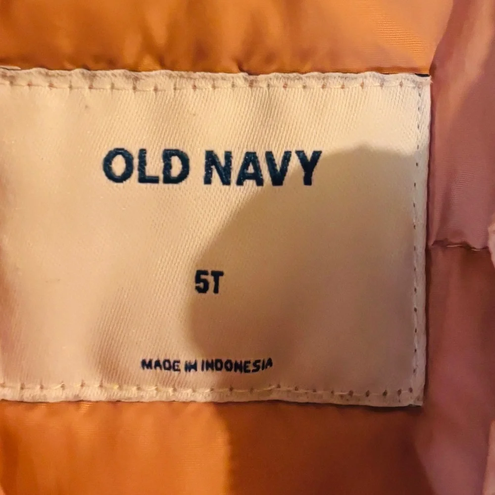 Old Navy Kids Blush Puffer Jacket 5T